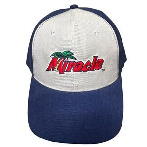 2016 FSL All Star Game Baseball Cap Fort Myers Miracle Fitted Hat Navy Blue Gray